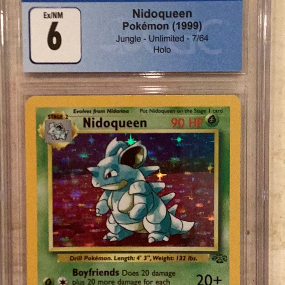 Nidoqueen 1999 Pokemon Holo 7/64 Jungle CGC 6 Graded Card - Picture 4 of 8